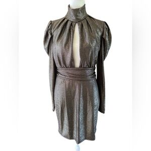 Women’s Fashion Queen high neck open in front from neck to bodice Size Large